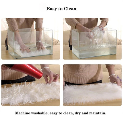 Pure Real Wool Sofa Cushion Fur Full Whole Sheepskin Carpet Window Decoration Mat