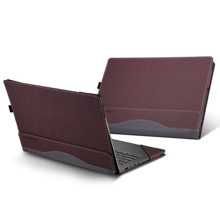 13.3 Inch Leather Laptop Anti-Fall Protective Case With Stand, For Samsung Galaxy Book Flex 2020, For Samsung Galaxy Book Pro 360, For Samsung Galaxy Book Pro, For Samsung Galaxy Book 2 360, For Samsung Galaxy Book 2 Pro, For Samsung Galaxy Book 2 Pro ...