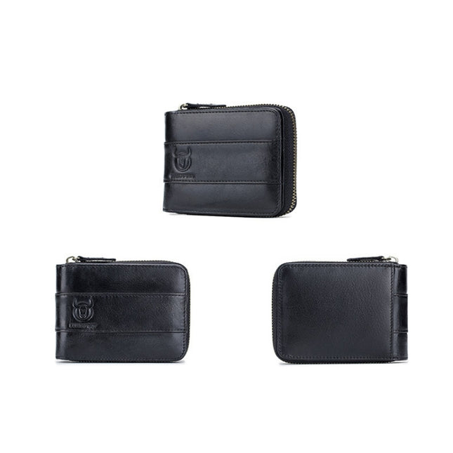 BUFF CAPTAIN 025 Leather Short Horizontal First-Layer Cowhide Wallet Multi-Function Card Tap Wallet
