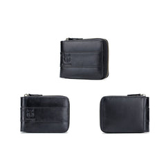 BUFF CAPTAIN 025 Leather Short Horizontal First-Layer Cowhide Wallet Multi-Function Card Tap Wallet