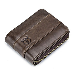 BUFF CAPTAIN 025 Leather Short Horizontal First-Layer Cowhide Wallet Multi-Function Card Tap Wallet