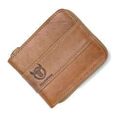 BUFF CAPTAIN 025 Leather Short Horizontal First-Layer Cowhide Wallet Multi-Function Card Tap Wallet