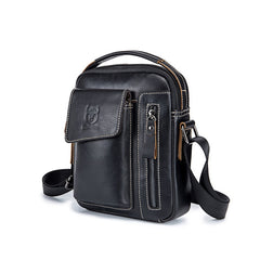 BUFF CAPTAIN 037 First-Layer Cowhide Messenger Bag Male Sports Soft Leather Shoulder Bag