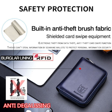 BUFF CAPTAIN 05 Head Layer Leather Card Bag Men Casual Leather Driver'S License Card Package