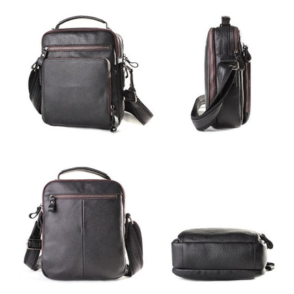 6479 Men Casual Large-Capacity One-Shoulder Messenger Leather Bag