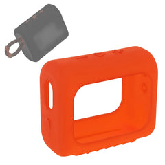 Für JBL GO3 Bluetooth-Lautsprecher Silikonhülle Tragbare Schutzhülle mit Karabiner, Rot, Schwarz, Silbergrau, Orange, Dunkelblau, Mintgrün, Armeegrün