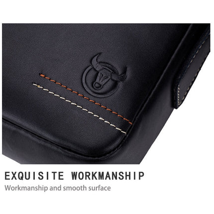 BUFF CAPTAIN 228 Men Leather Shoulder Bag First-Layer Cowhide Casual Mini Diagonal Bag
