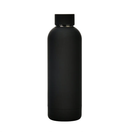 Stainless Steel Outdoor Matte Water Bottle Portable Sports Water Cup Rubber Paint Insulation Cup, Moss Green, Light Pink, Smoky Pink, Cinnabar Orange, Green White, Khaki, Ink Black, Lake Blue, Gray Green, Lilac Purple, Indigo, Gray