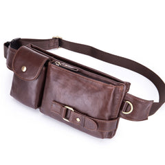 BULL CAPTAIN 020 Men Small Mobile Phone Waist Bag Crossbody Multi-Function Chest Bag
