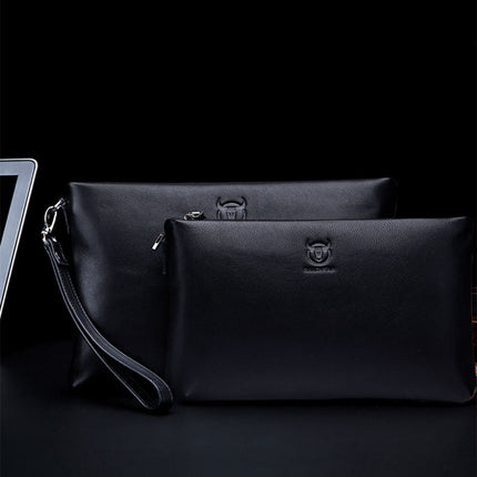 BULL CAPTAIN 446 Large-capacity Soft and Wear-resistant Leather Clutch Bag Business Wallet, Size:, S, L
