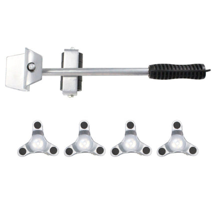 CY-0102 5 in 1 Household Moving Bed Heavy Object Moving Pulley Furniture Shifter Multifunctional Carrier, Red (150KG), Yellow (300KG), Silver (500KG), Red Black Pry Bar (150KG), Tank (100KG), Cartoon (100KG)