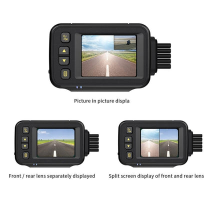 MT30 720P Waterproof Motorcycle Driving Recorder Locomotive Front And Rear Double Lens Recorder, MT30