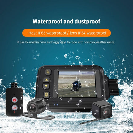 MT30 720P Waterproof Motorcycle Driving Recorder Locomotive Front And Rear Double Lens Recorder, MT30