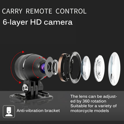 MT35B 1080P Waterproof HD Motorcycle Driving Recorder Mobile Phone Interconnection Locomotive Recorder, MT35B