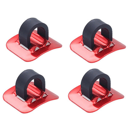 4 PCS Mountain Road Bicycle Hose Line Guide Adhesive Wire Seat Frame Cable Fixing C Buckle, Style:, Plastic Buckle, Aluminum Alloy Buckle