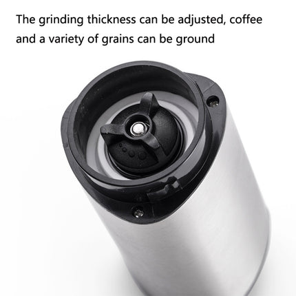 Household Stainless Steel Hand-Cranked Coffee Machine Grinder, Transparent Model, Stainless Steel Model