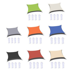 Outdoor Garden Sunshade Sail Waterproof Anti-UV Canopy, Size: 5m x 6m, 5m x 6m