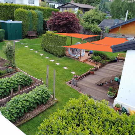 Outdoor Garden Sunshade Sail Waterproof Anti-UV Canopy, Size: 5m x 6m