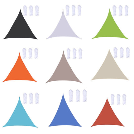 Triangle Outdoor Garden Sunshade Sail Waterproof Anti-UV Canopy, Size: 6m x 6m x 6m