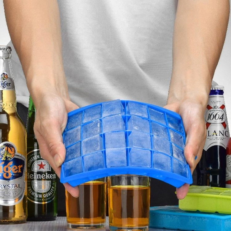 24 Grids Silicone Ice Cube Tray Molds Square Shape Ice Cube Maker Fruit Popsicle Ice Cream Mold
