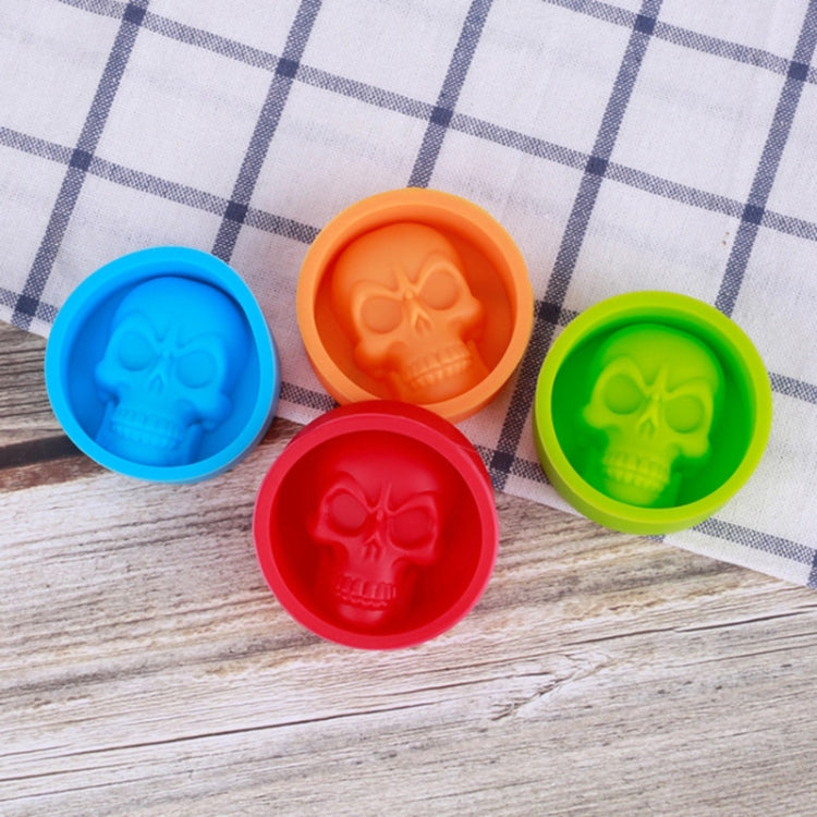 Kitchen Ice Box Food Grade Silicone Skull Ice Lattice Creative Whiskey Ice Ball Ice Mould