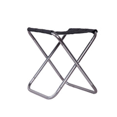 Outdoor Portable Camping Folding Chair 7075 Aluminum Alloy Fishing Barbecue Stool, Size: 24.5x22.5x27cm, Camping Folding Chair (Silver Gray), Camping Folding Chair (Gold), Camping Folding Chair (Red), Camping Folding Chair (Blue)