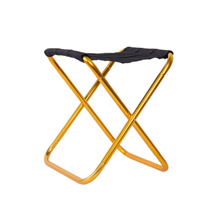 Outdoor Portable Camping Folding Chair 7075 Aluminum Alloy Fishing Barbecue Stool, Size: 24.5x22.5x27cm