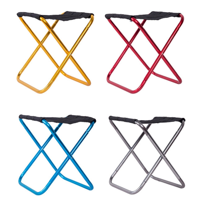 Outdoor Portable Camping Folding Chair 7075 Aluminum Alloy Fishing Barbecue Stool, Size: 24.5x22.5x27cm