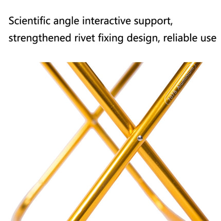 Outdoor Portable Camping Folding Chair 7075 Aluminum Alloy Fishing Barbecue Stool, Size: 24.5x22.5x27cm