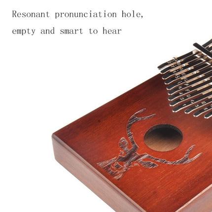 17-Tone Beginner Finger Piano Deer Head Kalimba Thumb Piano