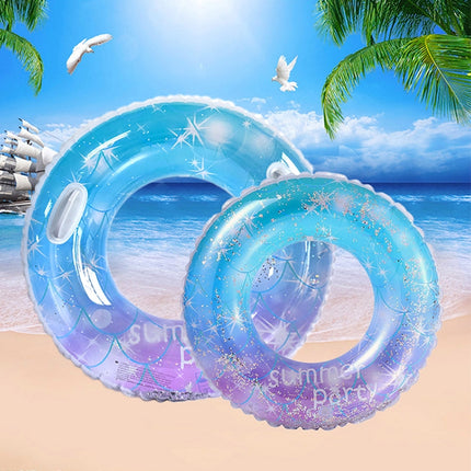 Sequins Starry Sky Mermaid Adult Swimming Ring Children Armpit Swimming Ring, Size: 70cm, 60cm, 70cm, 80cm, 90cm, 90cm (With Handle)