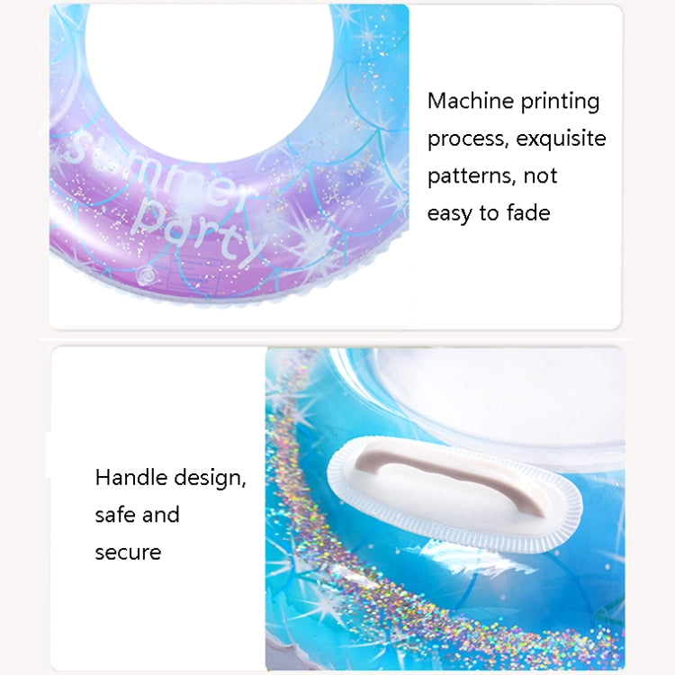 Sequins Starry Sky Mermaid Adult Swimming Ring Children Armpit Swimming Ring, Size: 70cm, 60cm, 70cm, 80cm, 90cm, 90cm (With Handle)