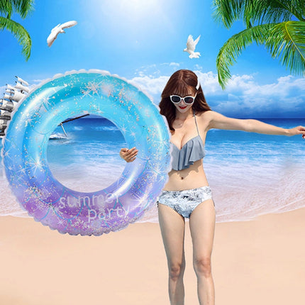 Sequins Starry Sky Mermaid Adult Swimming Ring Children Armpit Swimming Ring, Size: 70cm, 60cm, 70cm, 80cm, 90cm, 90cm (With Handle)