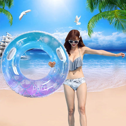Sequins Starry Sky Mermaid Adult Swimming Ring Children Armpit Swimming Ring, Size: 70cm, 60cm, 70cm, 80cm, 90cm, 90cm (With Handle)