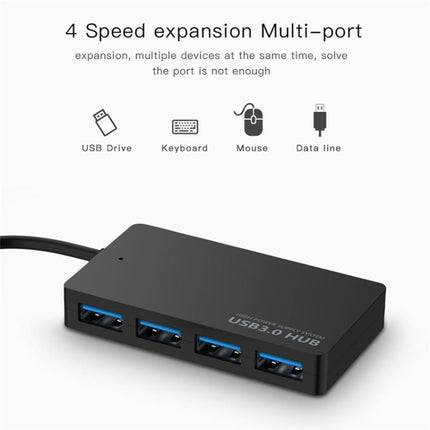 KYTC47 4 Ports USB Adapter Cable High Speed ??USB Docking Station Multi-Interface HUB Converter, Black USB 3.0, Black Type-C