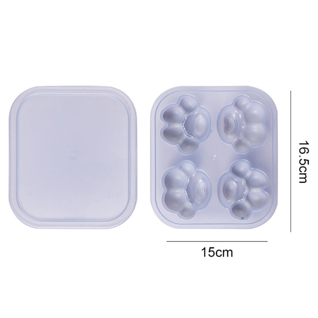 Household Cat Paw Shape Creative Silicone Ice Box Ice Cube Mold Ice Hockey DIY Food Supplement Box with Lid, Cat Paw Shape(Lilac Purple), Cat Paw Shape(Shrimp Red), Cat Paw Shape(Vegetation Green), Cat Paw Shape(Blue Green), Cat Paw Shape(Pink Purple)