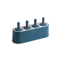 Summer Homemade Ice Cream Popsicle Mold Refrigerator Quick Freezer Popsicle Making Box, Light Pink, Dark Blue, Light Green, Gray White