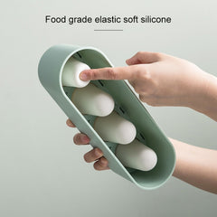 Summer Homemade Ice Cream Popsicle Mold Refrigerator Quick Freezer Popsicle Making Box, Light Pink, Dark Blue, Light Green, Gray White