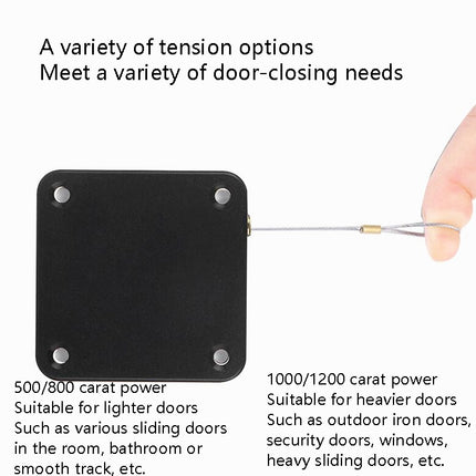 P093 Automatic Doorkeeper Telescher Door Closer Sliding Door Anti-Theft Box, Specification:, 2nd Generation Black All Glue 500g 1m, 2nd Generation White All Glue 500g 1m, 2nd Generation Black All Glue 800g 1m, 2nd Generation White All Glue 800g 1m     ...