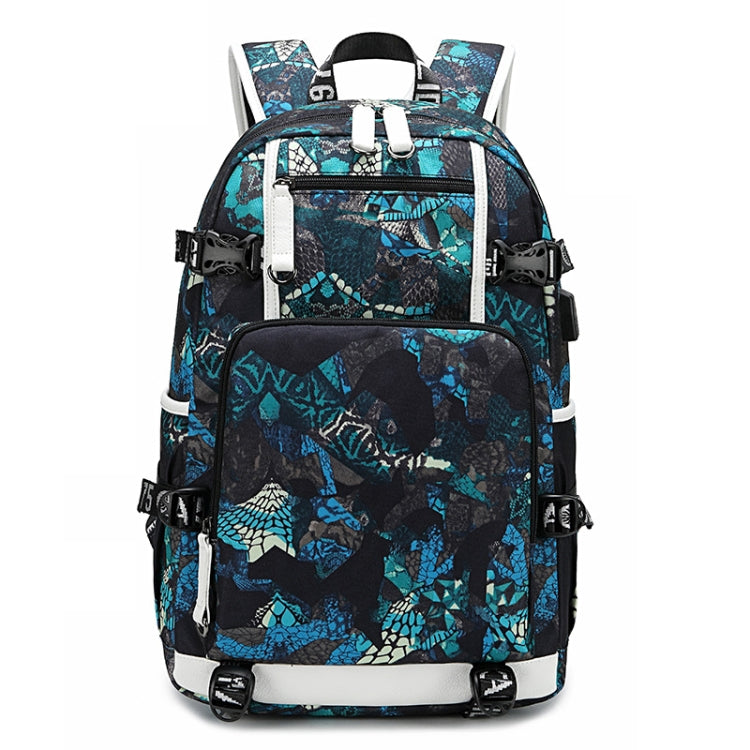 6101-4 Thermal Transfer Casual Backpack Simple Student Schoolbag