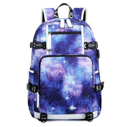 6101-4 Thermal Transfer Casual Backpack Simple Student Schoolbag