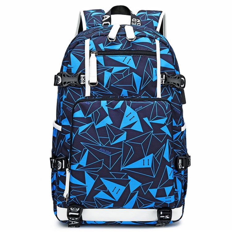 6101-4 Thermal Transfer Casual Backpack Simple Student Schoolbag