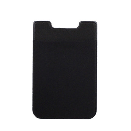 Stretch Lycra Mobile Phone Back Sticker Card Holder Phone Back Wallet Bus Bank Card Holder, Black, Red, Pink, Green, Rose Red, White, Deep Blue, Water Blue, Purple, Brown, Dark Blue, Dark Gray, Gold, Gray