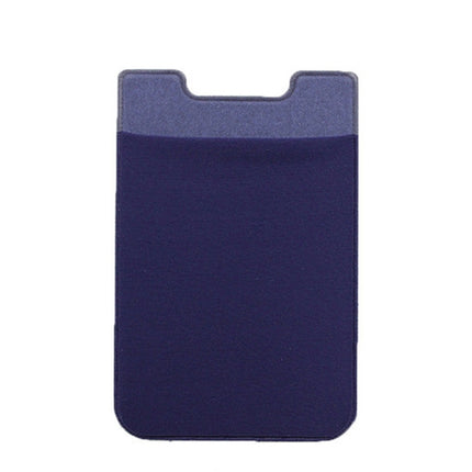 Stretch Lycra Mobile Phone Back Sticker Card Holder Phone Back Wallet Bus Bank Card Holder, Black, Red, Pink, Green, Rose Red, White, Deep Blue, Water Blue, Purple, Brown, Dark Blue, Dark Gray, Gold, Gray
