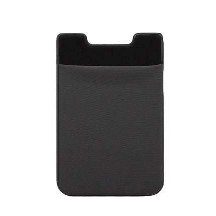 Stretch Lycra Mobile Phone Back Sticker Card Holder Phone Back Wallet Bus Bank Card Holder, Black, Red, Pink, Green, Rose Red, White, Deep Blue, Water Blue, Purple, Brown, Dark Blue, Dark Gray, Gold, Gray