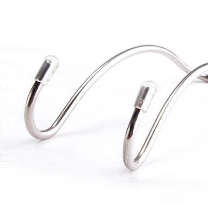 Clips Automotive Metal Car Seat Hook Auto Headrest Hanger Bag Holder for Car Bag Purse Cloth Grocery Storage Auto Fastener, Silver
