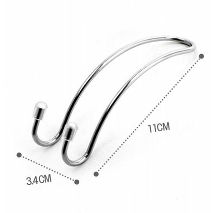 Clips Automotive Metal Car Seat Hook Auto Headrest Hanger Bag Holder for Car Bag Purse Cloth Grocery Storage Auto Fastener, Silver