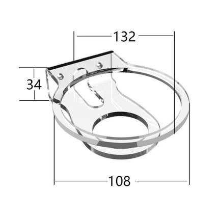JP02Y Wand-/Desktop-Acrylhalterung für Apple HomePod Mini, für Apple HomePod Mini