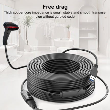 D.Y.TECH USB 3.0 Male To Female Extension Cable Double Shielded Chip Data Cable, Length:, 10m, 15m