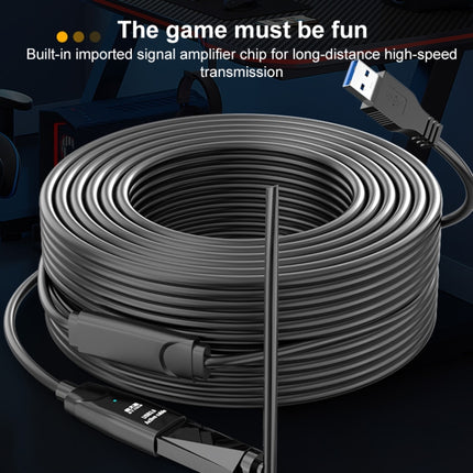 D.Y.TECH USB 3.0 Male To Female Extension Cable Double Shielded Chip Data Cable, Length:, 10m, 15m